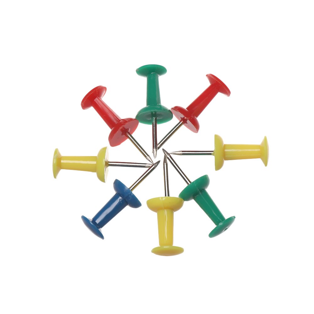 Bind Pin 100PCs/Box Multicolor Plastic Push Pins Drawing Bi... – Vicedeal