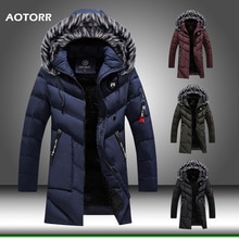 Menn/kvinner lang jakke pels hette vinterfrakk herre varm solid glidelås menn jakke vindsperre klatring yttertøy manteau homme hiver
