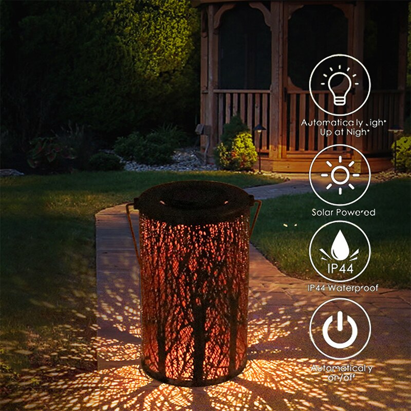 Solar LED Light Outdoor Solar Powered Lamps Waterproof Garden Decoration Lantern Street Balcony Sunlight Landscape Yard Light
