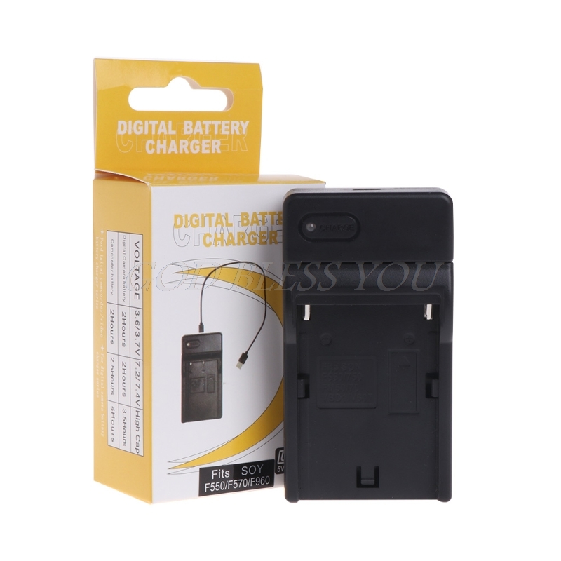 Chargeur De Batterie USB Pour Sony NP-F550 F570 F770 F960 F970 FM50 F330 F930 Caméra