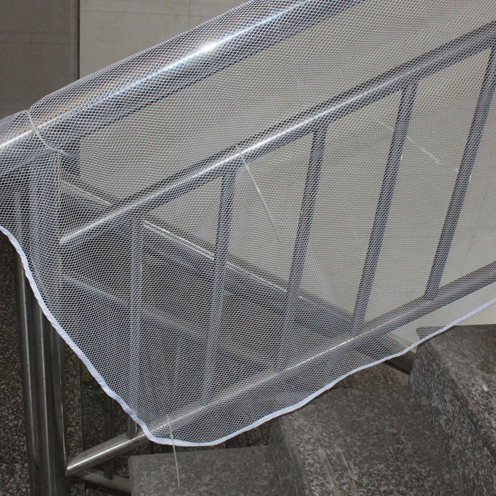 Trappe sikkerhedsnet hjem altan trappe tyk polyester mesh baby proofing gelænder rækværk vagt