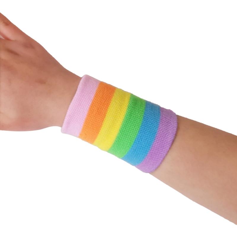 Unisex handledsband gym tunn stickning armband ventilera handleds skydd arm svett absorbera ärm handduk band armband: 09