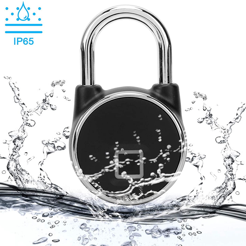 Tuya-cerradura inteligente con huella dactilar para el hogar, dispositivo de cierre de puerta con Bluetooth y huella dactilar, resistente al agua IP65, recargable por USB, de seguridad sin llave