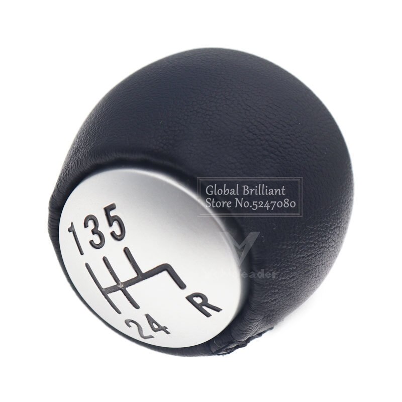 5 6 prędkość samochodu automatyczny gałka zmiany biegów PU skóra dźwignia zmiany biegów piłka ręczna okrągły 55347088 dla alfa romeo gt 147 166 3.2 V6