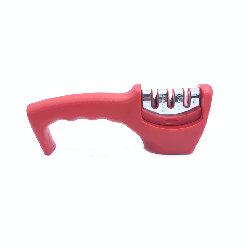 casa affilacoltelli a 3 stadi affilacoltelli in ceramica per affilare utensili da cucina accessorio per coltelli con base antiscivolo coltelli da rettifica: C  2
