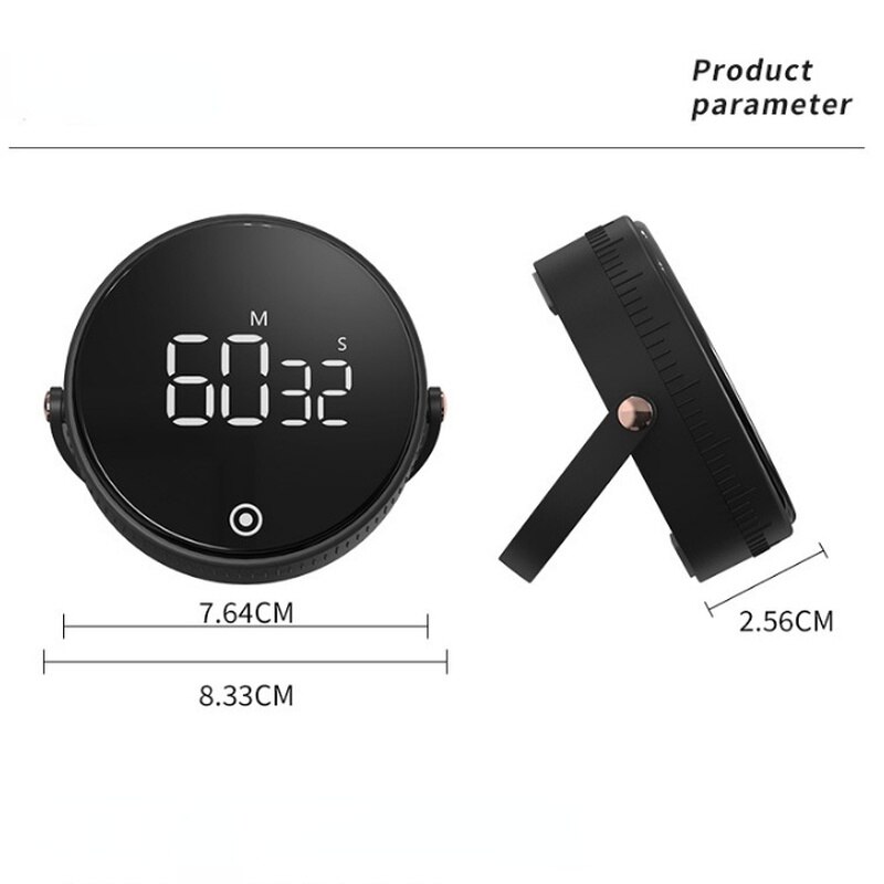 Xiaomi mijia Digital Kitchen Timer Magnetic Countdown Timer with 3 Volume Levels Egg with Large LED Scree With Bracket