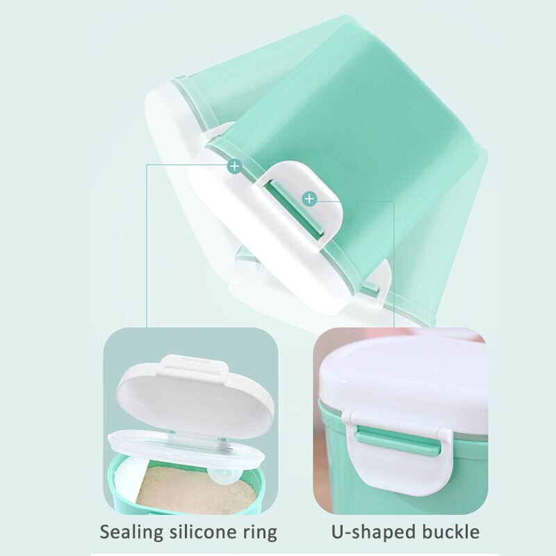 1Pcs Portable Baby Milk Powder Box PP Milk Powder Box Snack Food Storage Box with Handle Size S/L