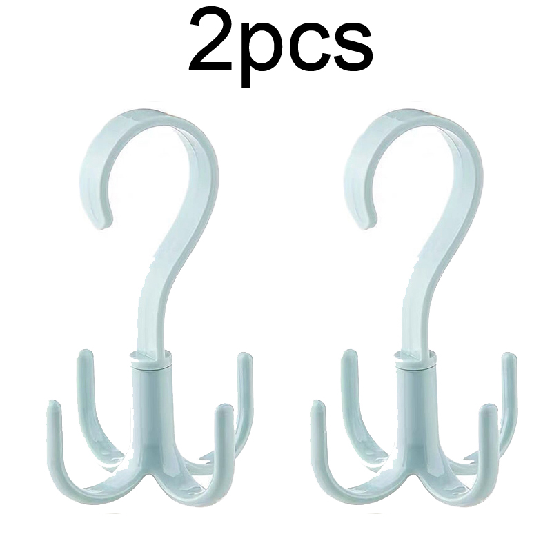 Space Saving Rotated Hanger Hooks Wardrobe Clothes Rack Hanger Organizer Bag Hanger Shoes Belt Scarf Hanging Rack Closet Hanger: VIOLET/紫罗兰