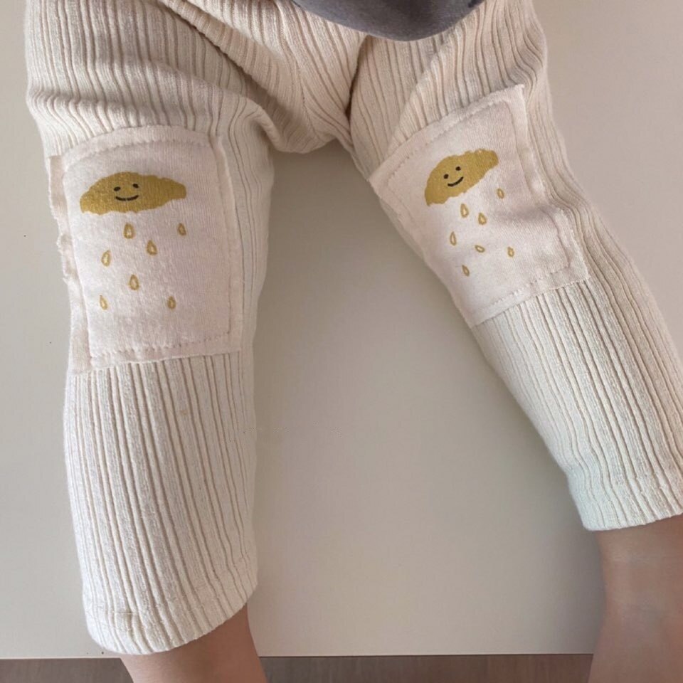 Koodykids Baby Jongens Meisjes Herfst Cloud Broek Casual Kids Jongens Peuters Leuke Grijs Bruin Cloud Broek Baby Kleding Outfit: WHITE / 9M