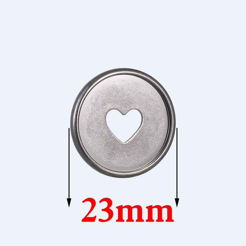 23Mm Binding Ring Paddestoel Gat Knop Notepad Plastic Losbladige Spoel 360 Graden Opvouwbare Plastic Schijf Plastic Gesp kantoor: 24pcs-Silver