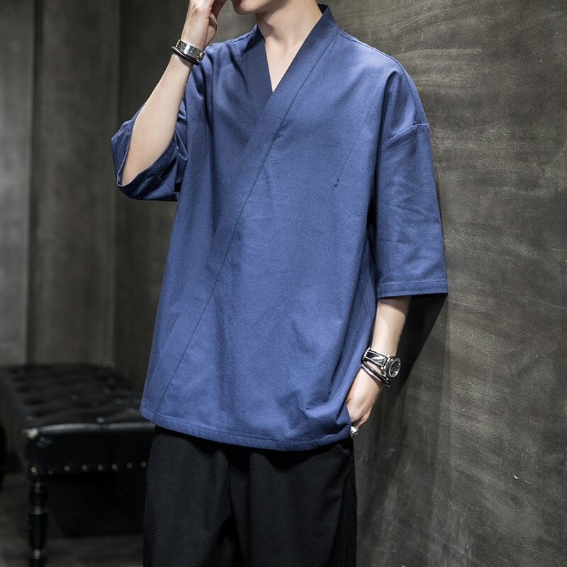Chinese Style Men's Linen Shirt