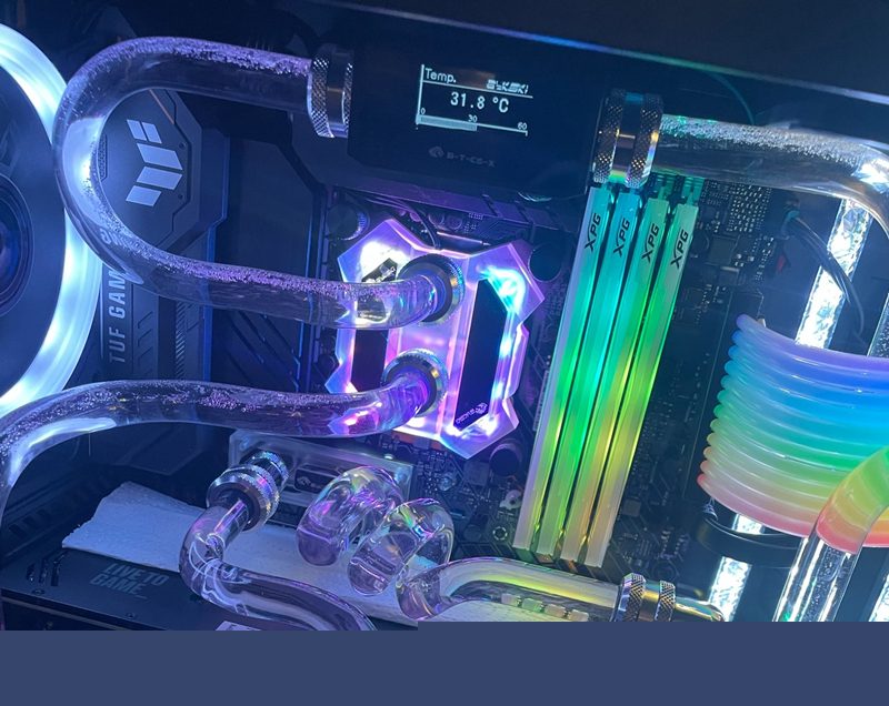 Bykski Intel CPU Water Block For Intel LGA 1366,115X,20XX, CPU Liquid Cooler Support 12V RGB/5V A-RGB/SYNC,CPU-XPH-T8