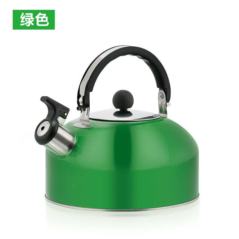 Verdikte Fluitketel Roestvrijstalen 3L Kleurrijke Water Kettle Waterkoker Kookgerei Fluitketel Keuken Benodigdheden EB50SH: green