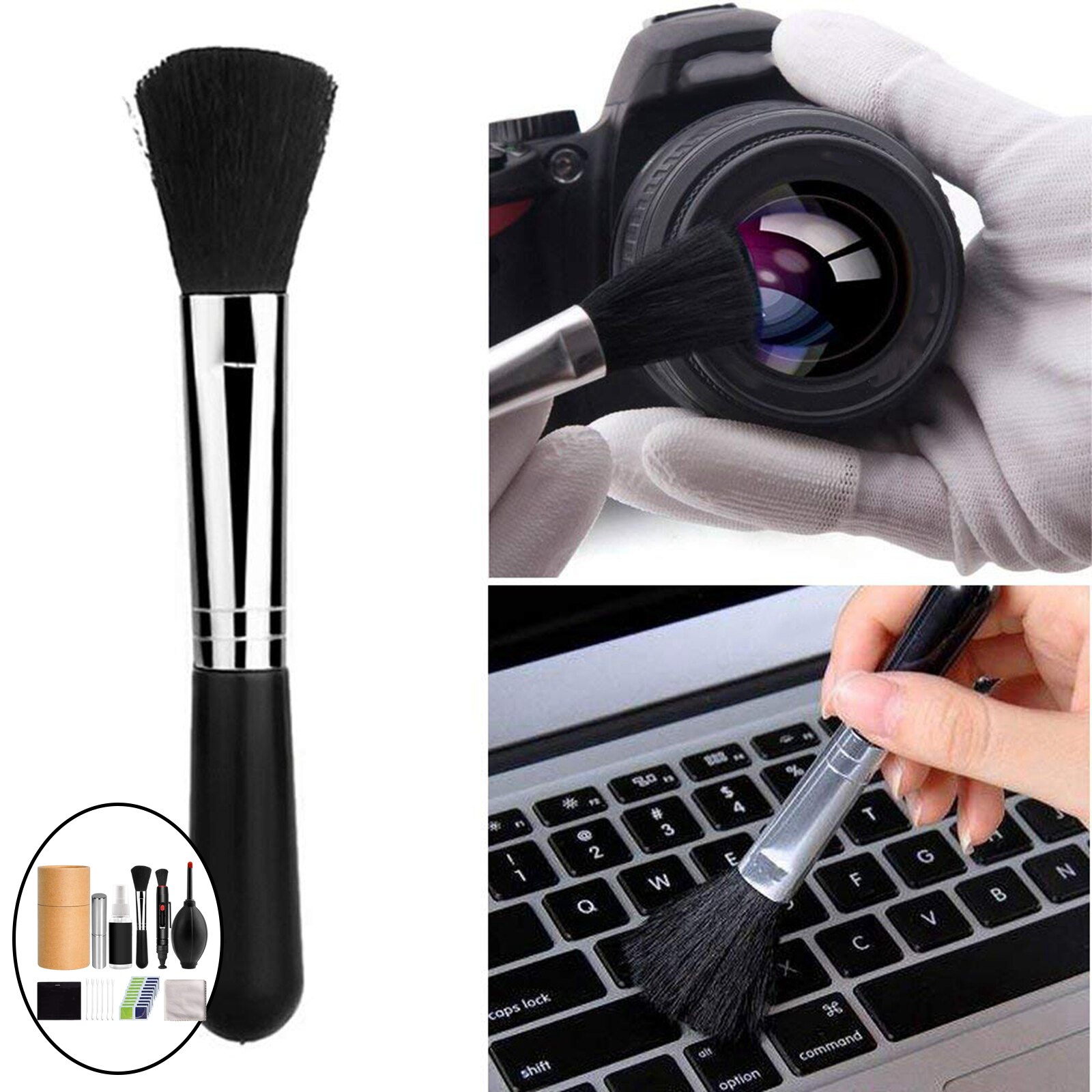 Full Frame Sensor Cleaning Kit Camera Cleaning Kit W/Sensor Wattenstaafjes Lens Cleaning Pen Zachte Borstel Voor Camera lens