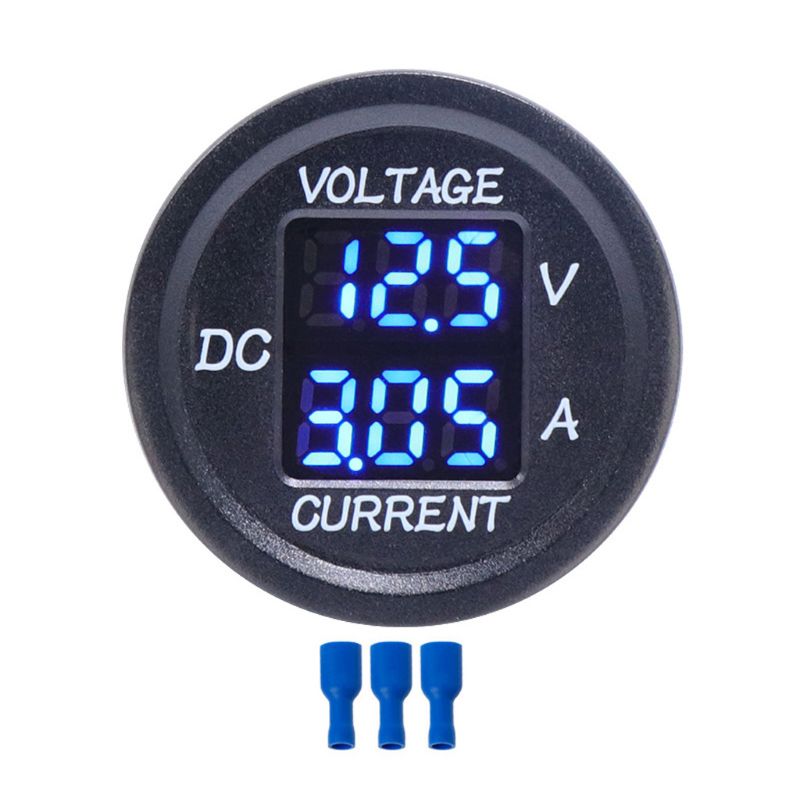 Universele Universele Dc 9V Naar 48V 10A Digitale Voltmeter Amperemeter Voltage Meter Meting Led Display Voor 12V 24V 36V Auto: Blauw