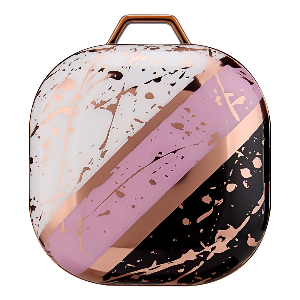 Dla Galaxy Buds 2/Live/Pro Case plastikowe marmurowe błyszczące luksusowe antypoślizgowe twarde powłoki słuchawki akcesoria do Galaxy buds live Case