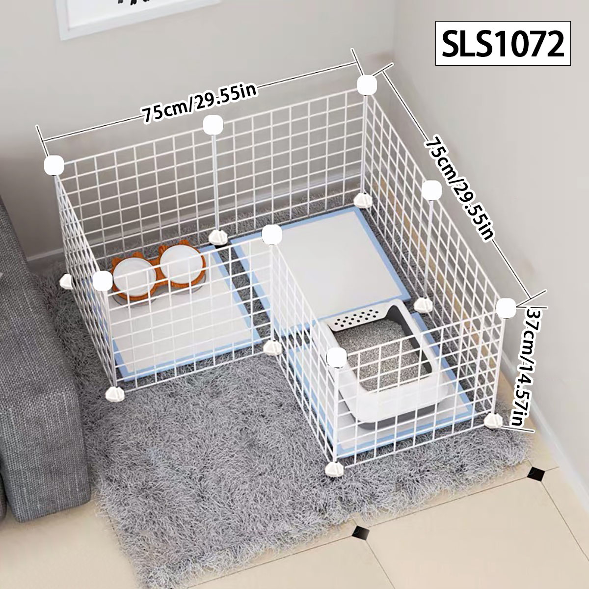 Stylo pour chien clôture intérieure petit chien moyen Teddy maison isolation porte clôture garde-corps pour animaux de compagnie chat cage lapin cage