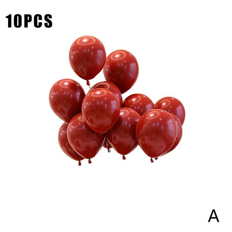 10/50 Uds. Globos dobles de látex de 10 pulgadas decoración de Globos para bodas Globos con forma de corazón suministro de Metal de cumpleaños Bab S8G9: A