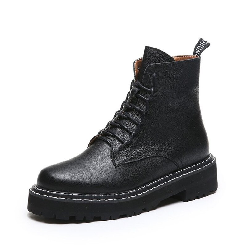 Botines de punta redonda cootelili para mujer, zapatos de invierno cortos de felpa, botines de gamuza con cordones, informales con cremallera.