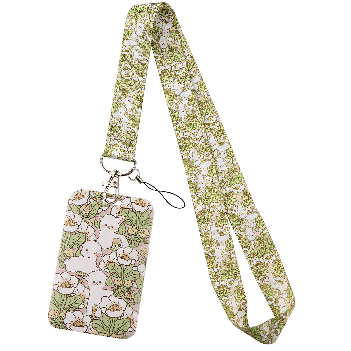 Cute Capybara Lanyard for Keys Neck Strap ID Card Badge Holder Cell Phone Strap Key Chain Key Holder Key Rings Accessories: Dark Grey