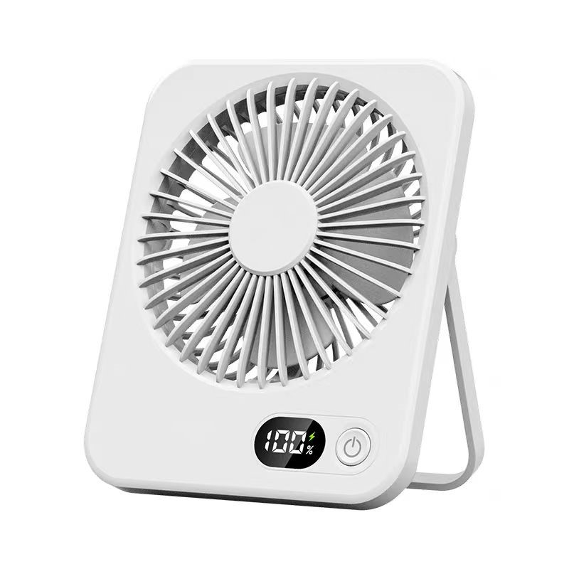 Ventilatore da tavolo piccolo Ventilatori portatili con flusso d'aria forte a 3 velocità Ventilatore da tavolo silenzioso Ventilatore da tavolo personale per ufficio domestico Ricaricabile