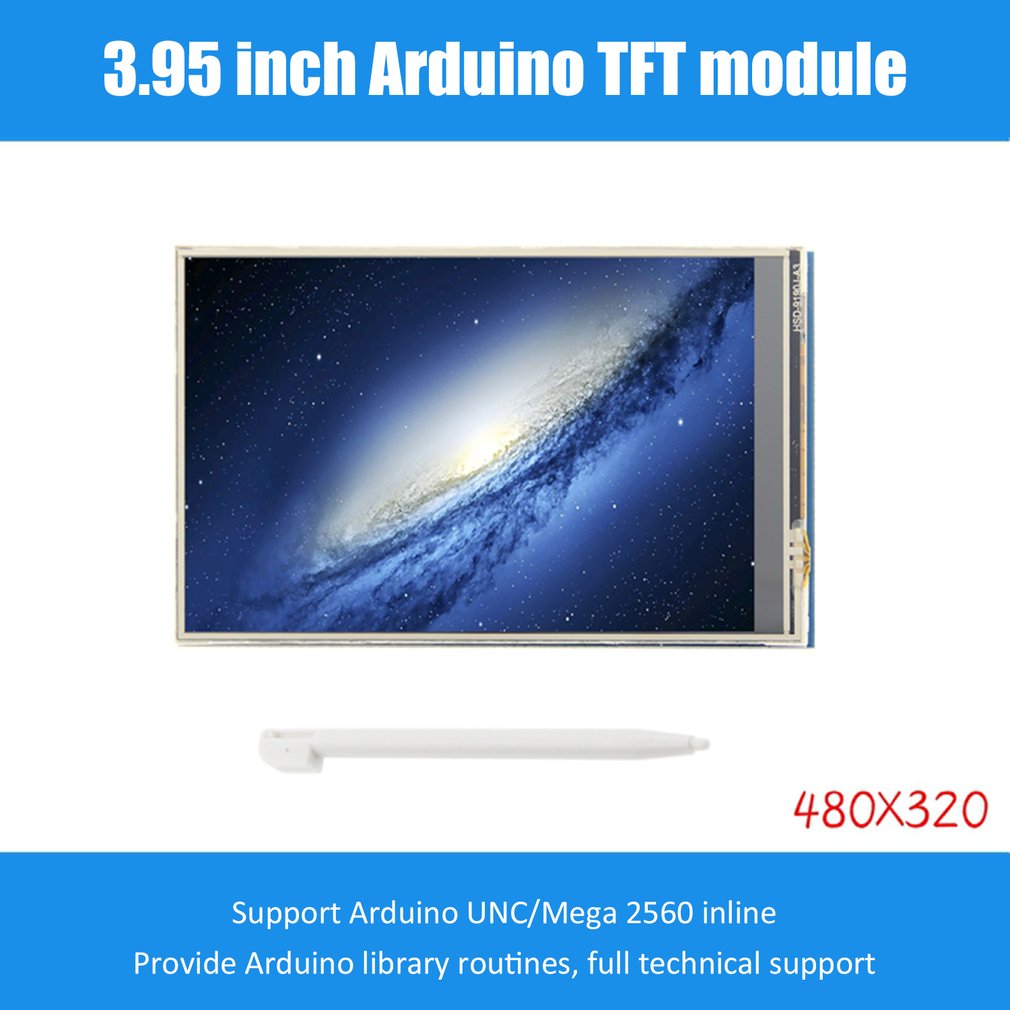 3.95 inch TFT LCD Display Touch Screen 480X320 CH340G Mega 2560 R3 Board for Arduino Replacement Screen