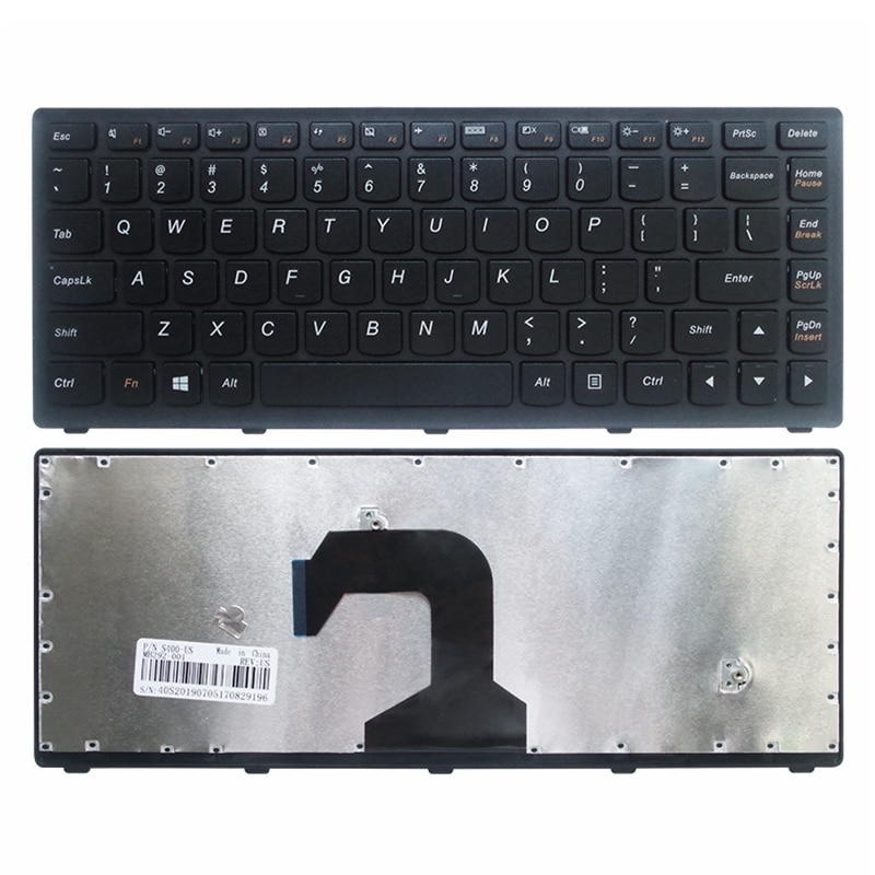 Nieuw Voor Lenovo Ideapad S300 S400 S405 S400T S400u M30-70 Us Laptop Toetsenbord Zwart