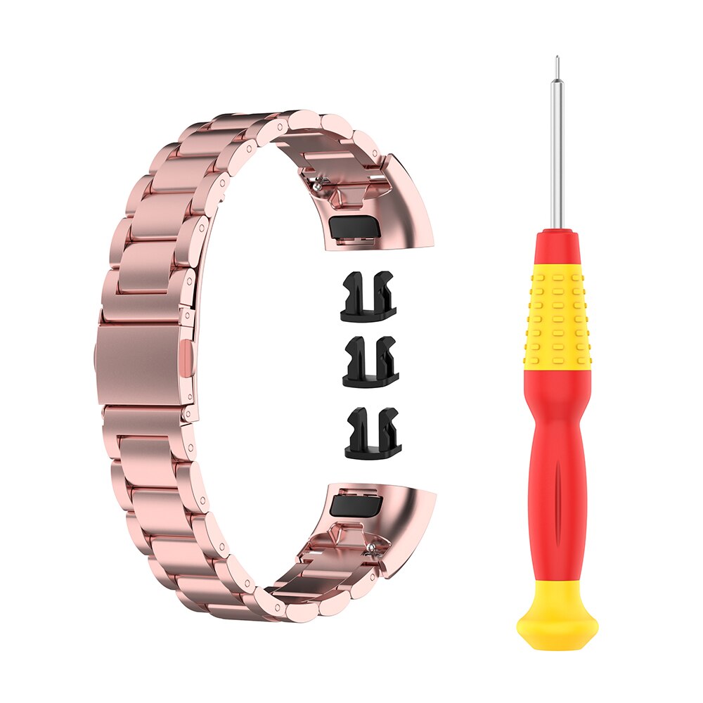 Bracelet Rose en métal Rose pour Huawei Band 4 Pro Bracelet pour Huawei Band 3 Pro Bracelet de montre en acier inoxydable bracelets avec outil: Pink / Huawei Band 3
