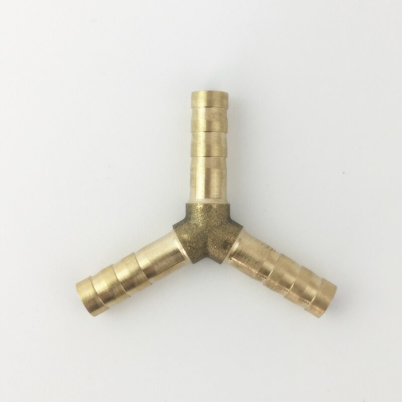 Y Vorm 3 Way Hose Barb 6mm 8mm 10mm 12mm Messing Koper Prikkeldraad Connectors Gezamenlijke Koppeling