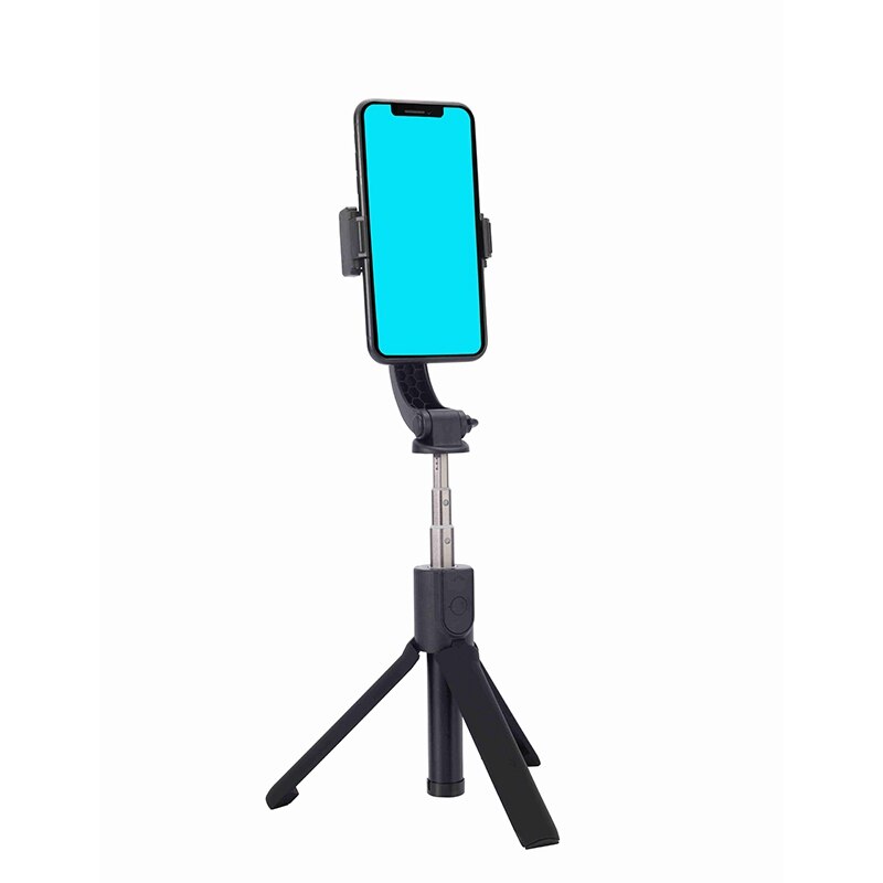 H5 Handheld Stabilizer Statief Selfie Stok Houder Gimbal Stabilizer Met Stand Voor Iphone/Android Smartphone-Zwart