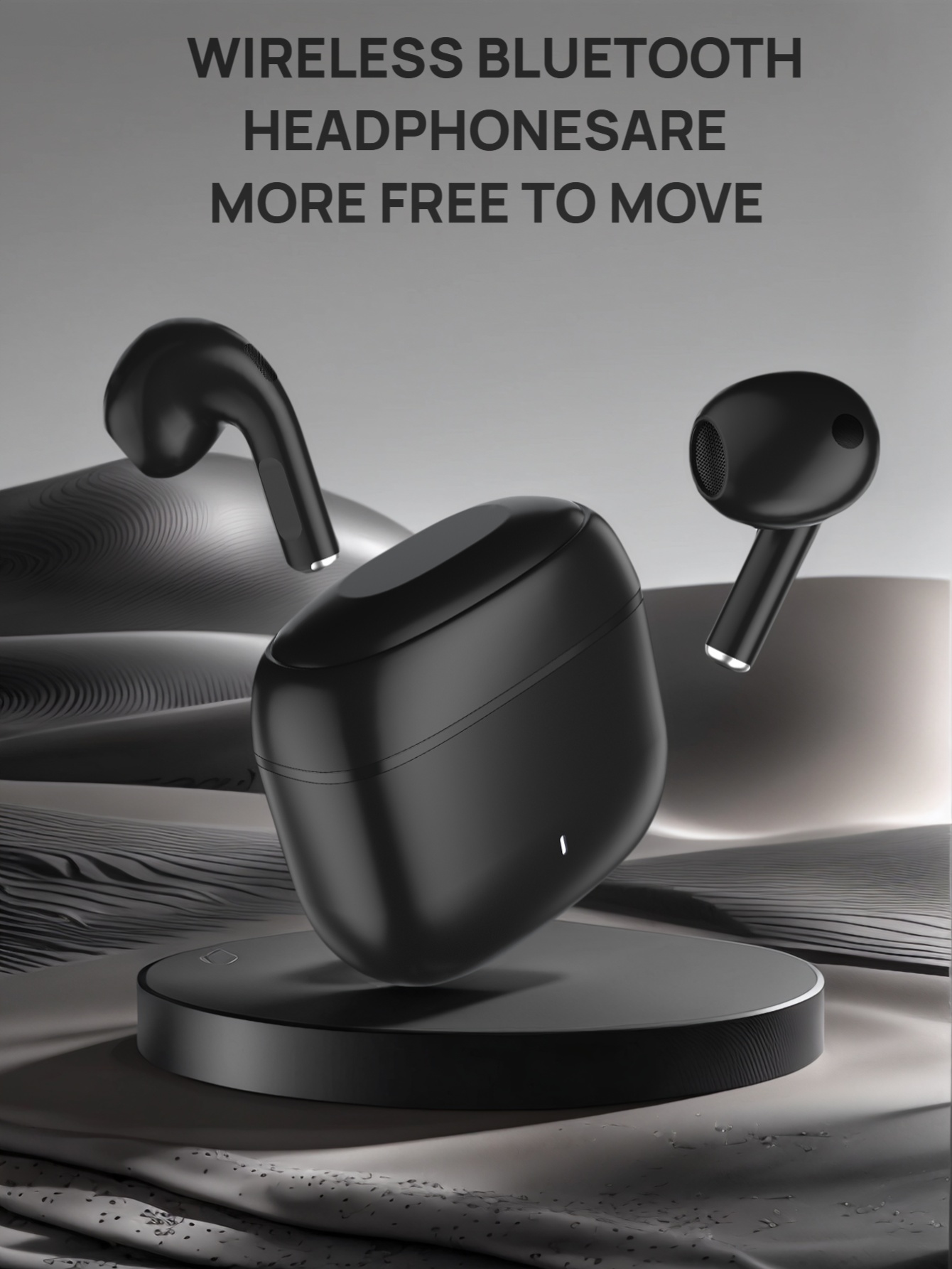 Model Wireless Bluetooth Noise-Canceling Headphones, In-Ear Wireless Music and Gaming Headphones