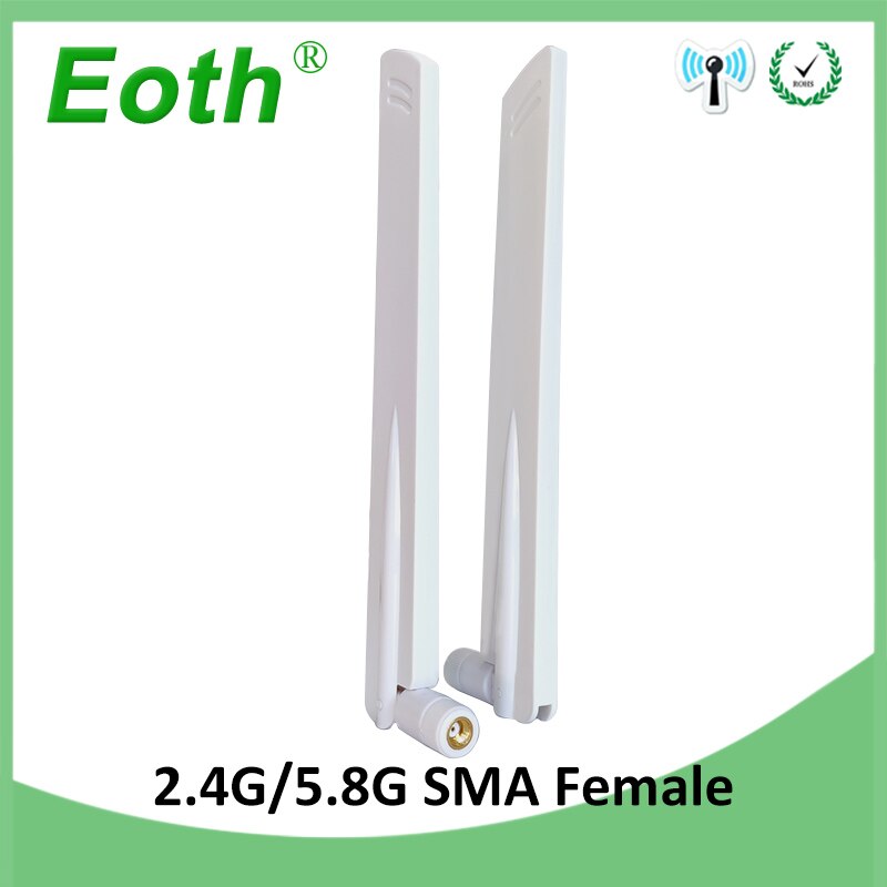 2 stücke 2,4 GHz 5,8 Ghz 5G Antenne RP-SMA 8dBi wifi Antenne Dual Band Omni-gerichtet WI FI antena luft SMA weiblichen kabellos Router