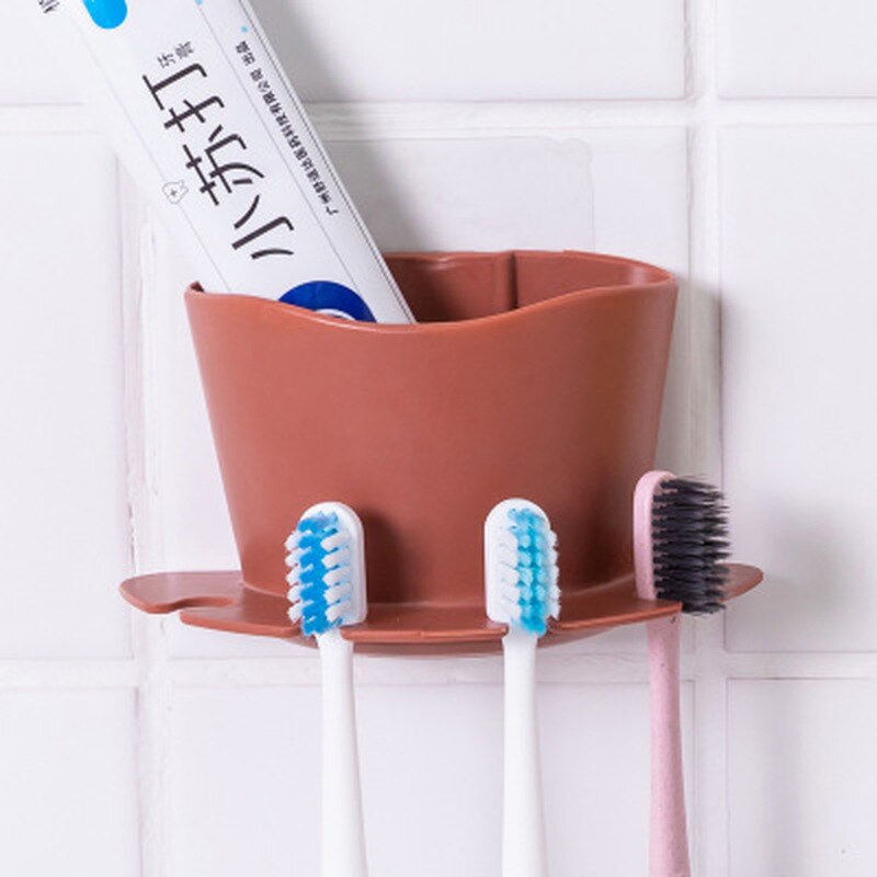 1 Pcs Plastic Tandenborstelhouder Tandpasta Magazijnstelling Scheerapparaat Tandenborstel Dispenser Badkamer Organizer Accessoires Set Gereedschappen