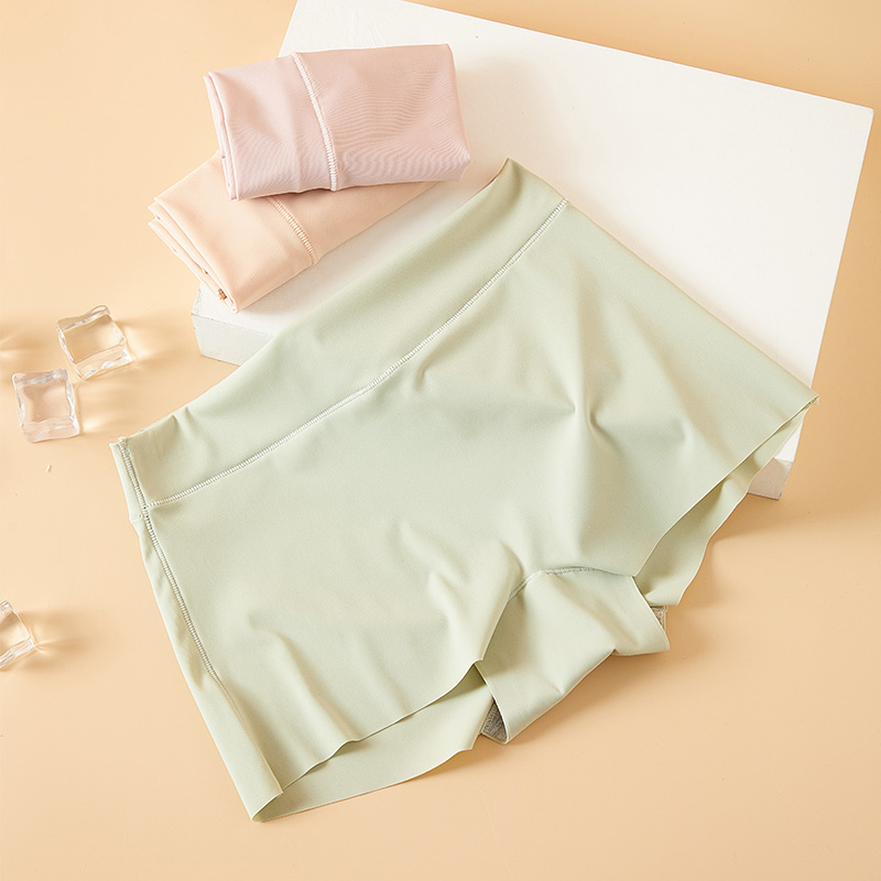 Bezszwowe jedwabne damskie krótkie spodnie bezpieczeństwa nylonowe majtki bezśladowe dziewczęce opróżnione szorty bokserki letnia fajna bielizna damska