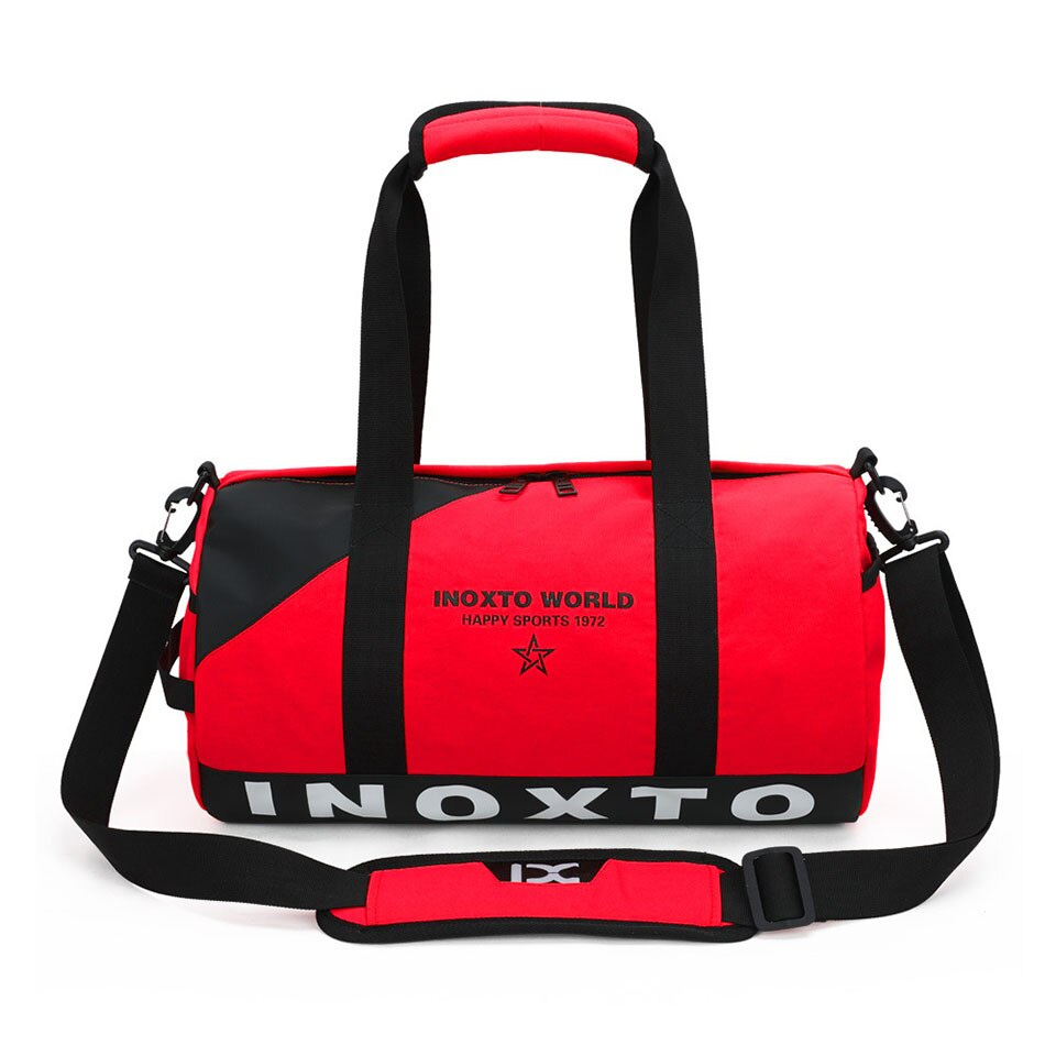 20L Sport Tasche Ausbildung Sporttasche Männer Frau Fitness Taschen Robuste Multifunktions Handtasche draussen sportlich Tote Für Männliche: rot