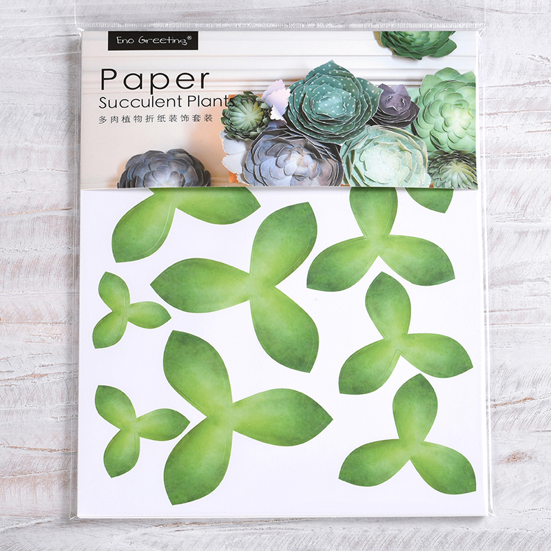 Papier Vetplant Papier Ambachtelijke Moden Home Decoratie Accessoires Mini Tuin 3D Origami Papier Kunst