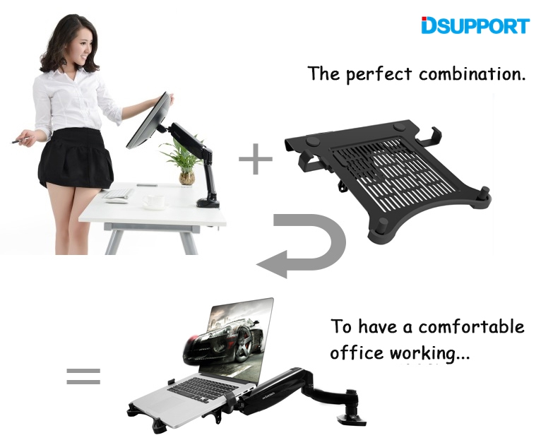 DA1 Notebook Tray Laptop Tray Tablet PC Tray For Loctek Monitor Holders