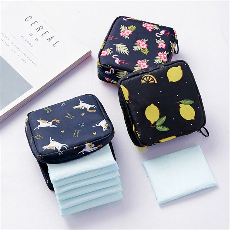 PURDORED 1 Pc Cartoon Mini Cosmetic Bag Waterproof Women Makeup Bag Travel Makeup Pouch Lipstick Organizer Case Trousse Neceser