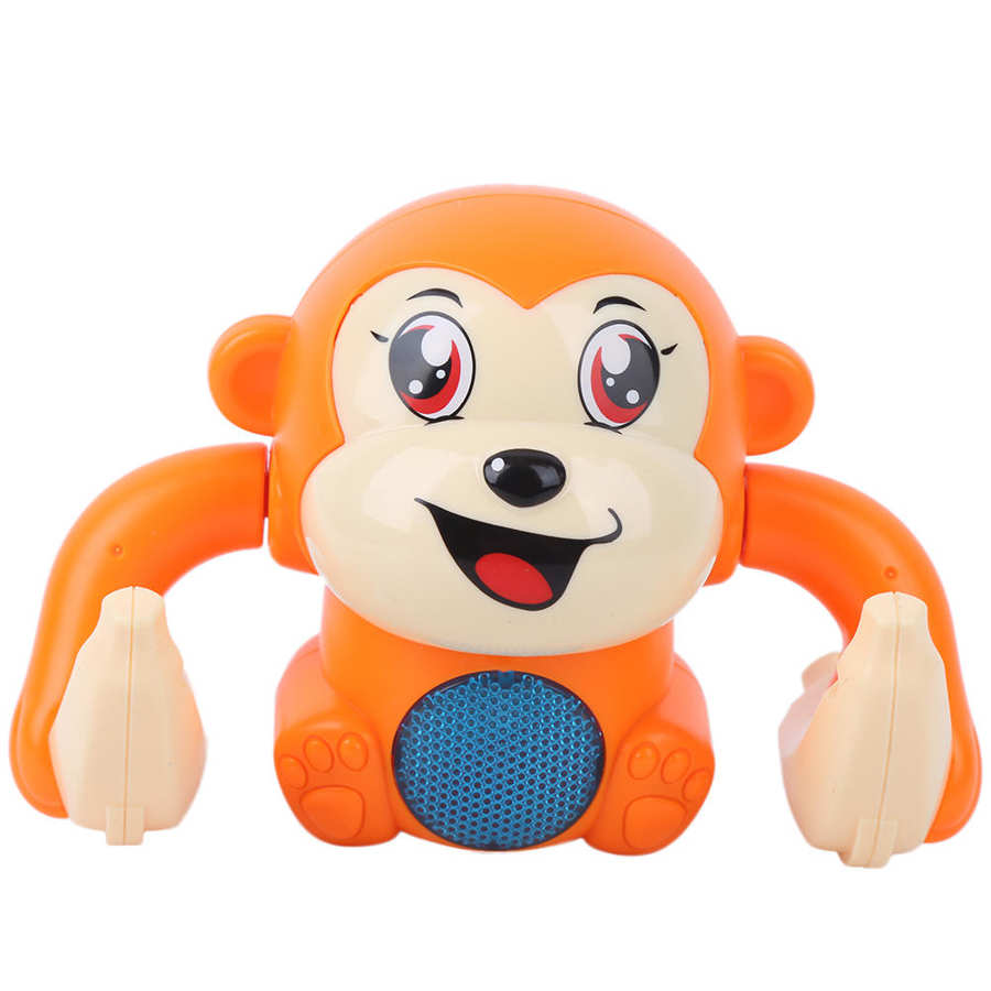 Electric Animal Model Toy Voice Control Induction Cartoon Pattern Kid Toy for Children Birthday: Orange