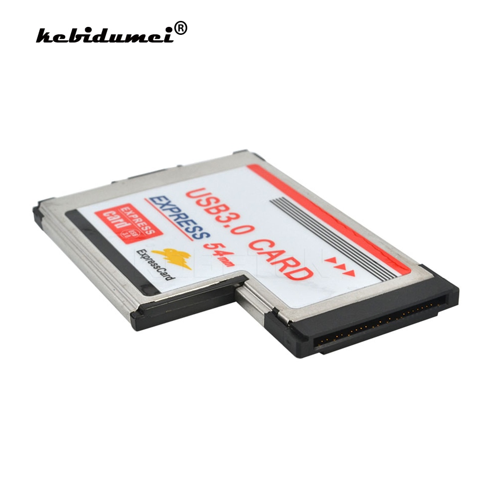 5Gbps Pci Express Card Adapter Usb 3.0 Dual 2 Poorten Hub Pci 54Mm Slot Expresscard Pcmcia Converter Voor laptop Notebook