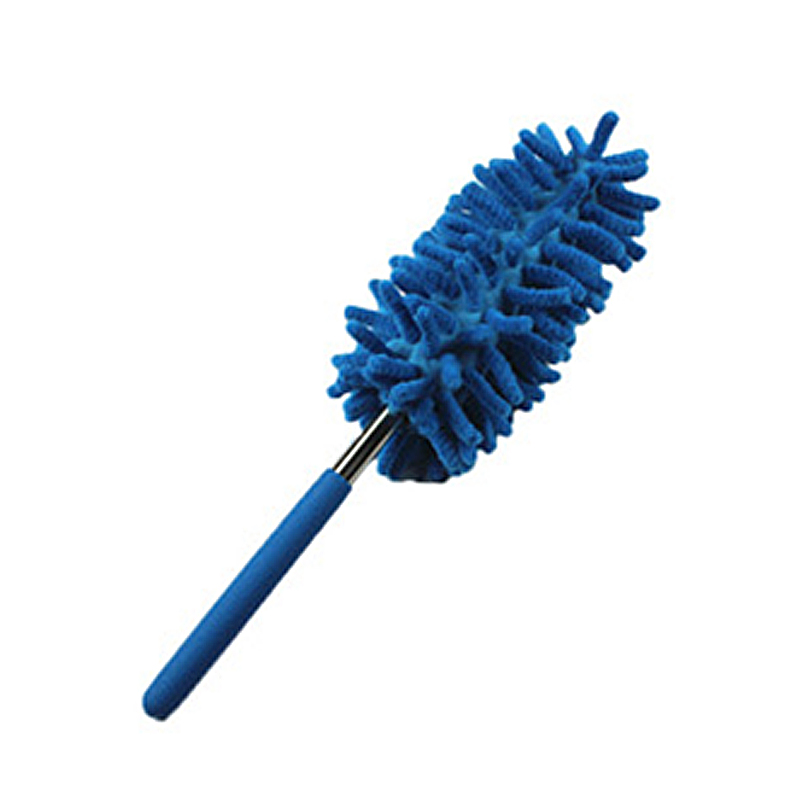 Telescopic Microfiber Duster House Cleaning Long Handle Retractable Duster Household Air-condition Furniture Cleaning Supplies: Blue