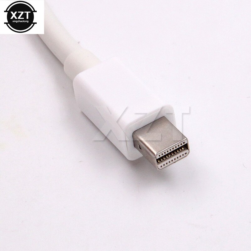 Nyeste mini thunderbolt mini displayport skærmport mini dp til vga kabel adapter 1080p til macbook air pro til imac mac