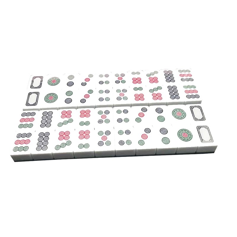 Mahjong Game Set Entertainment Table Game with 40 Medium Size Tiles