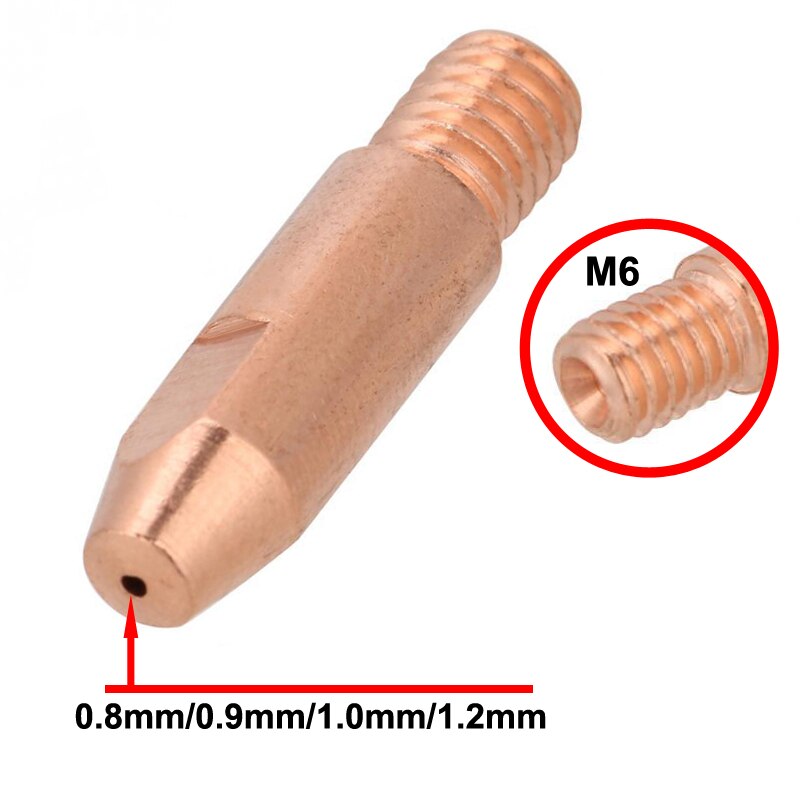 9Pcs/Lot 24KD Welding Torch Consumable 0.8mm 1.0mm 1.2mm MIG Torch Gas Nozzle Tip Holder Gas Diffuser of MIG MAG Welding Machine