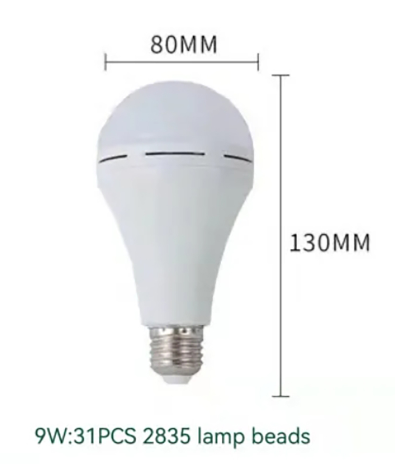 7W/9W/12W/15W LED-noodlamp handheld opladen energiebesparende gloeilamp huishoudelijk stroomstoring noodlamp: YELLOW