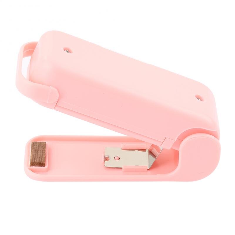 Portable Mini Sealing Household Machine Heat Sealer Capper Food Saver For Plastic Bags Package Mini Tools Kitchen Accessories: pink