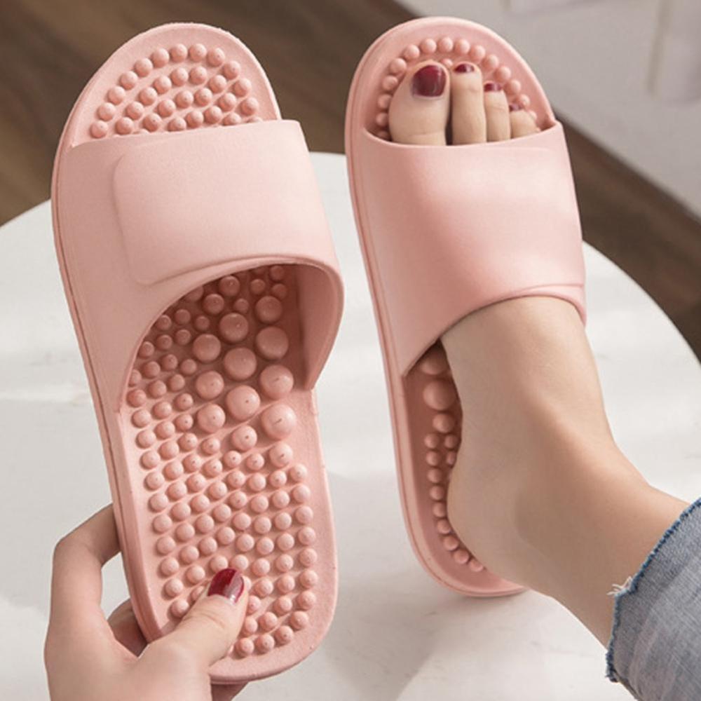 unisexe pantoufles chaussures de Massage intérieur maison doux antidérapant maison pantoufles tenue de femme résistant Massage confortable pantoufles