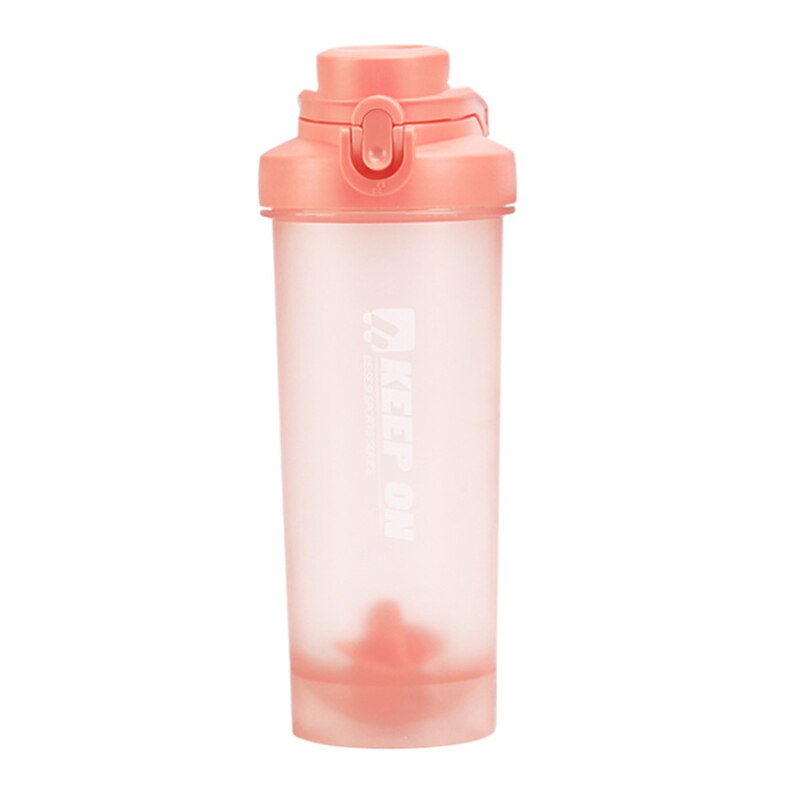 700ml shaker sport shaker flaske shaker protein vand kop hastighed ryste stor kapacitet vand flaske sports shaker flaske: Ha265- lyserøde