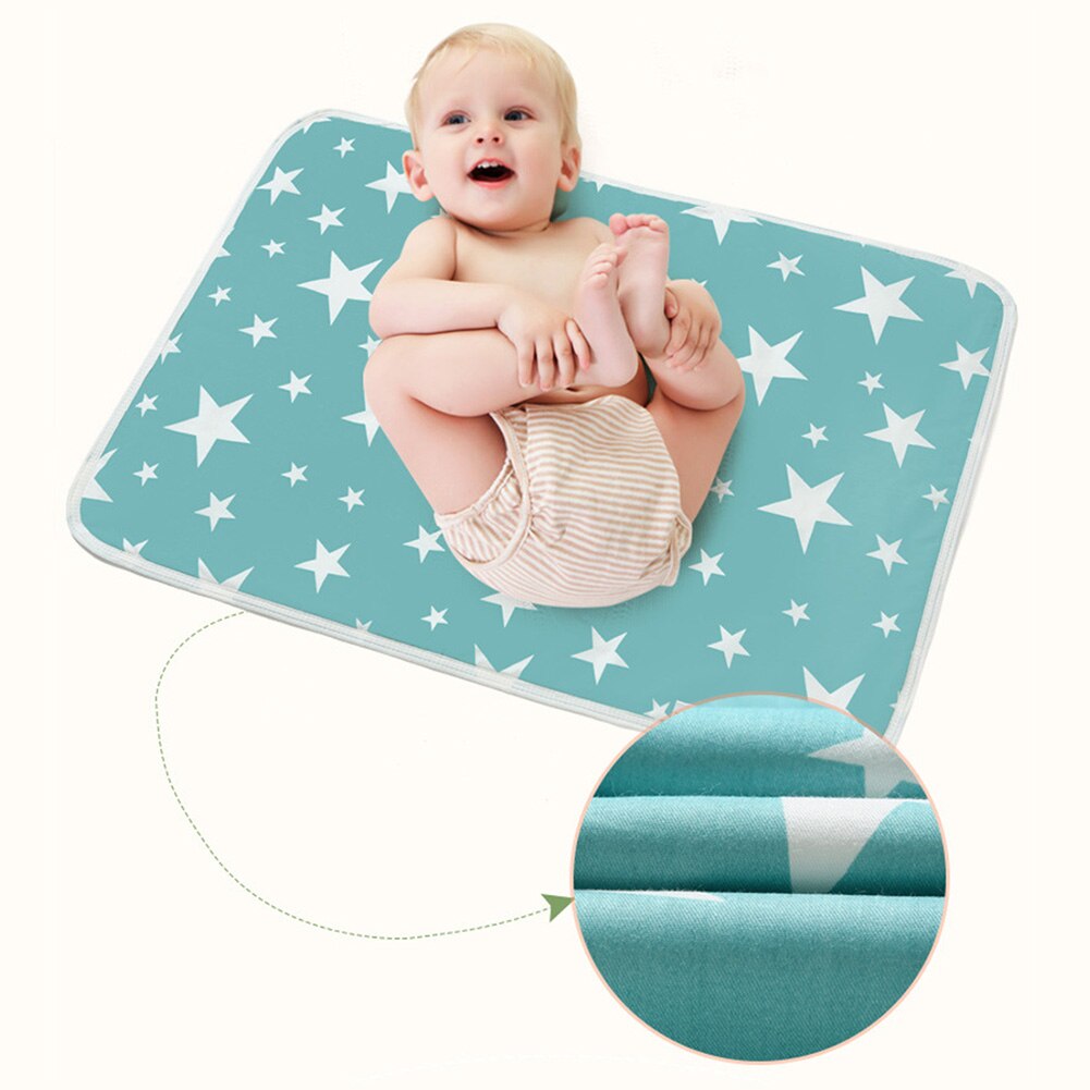 Matelas à langer pour bébé, taille 50 x 70cm , portable, pliable, lavable, imperméable, tapis de jeu pour enfants, couche réutilisable