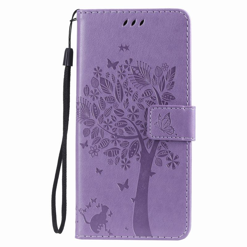 Luxury Case For Xiaomi Redmi Note 7 Case Flip Leather Wallet Cover For Xiaomi Redmi Note 7 Pro Mobile Phone Bag Redmi Note7 Case: For Redmi Note 7 / Light purple